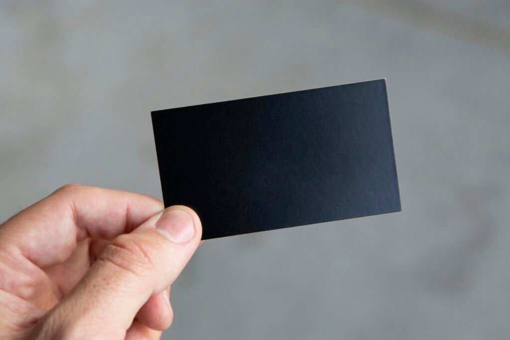 standard business card size